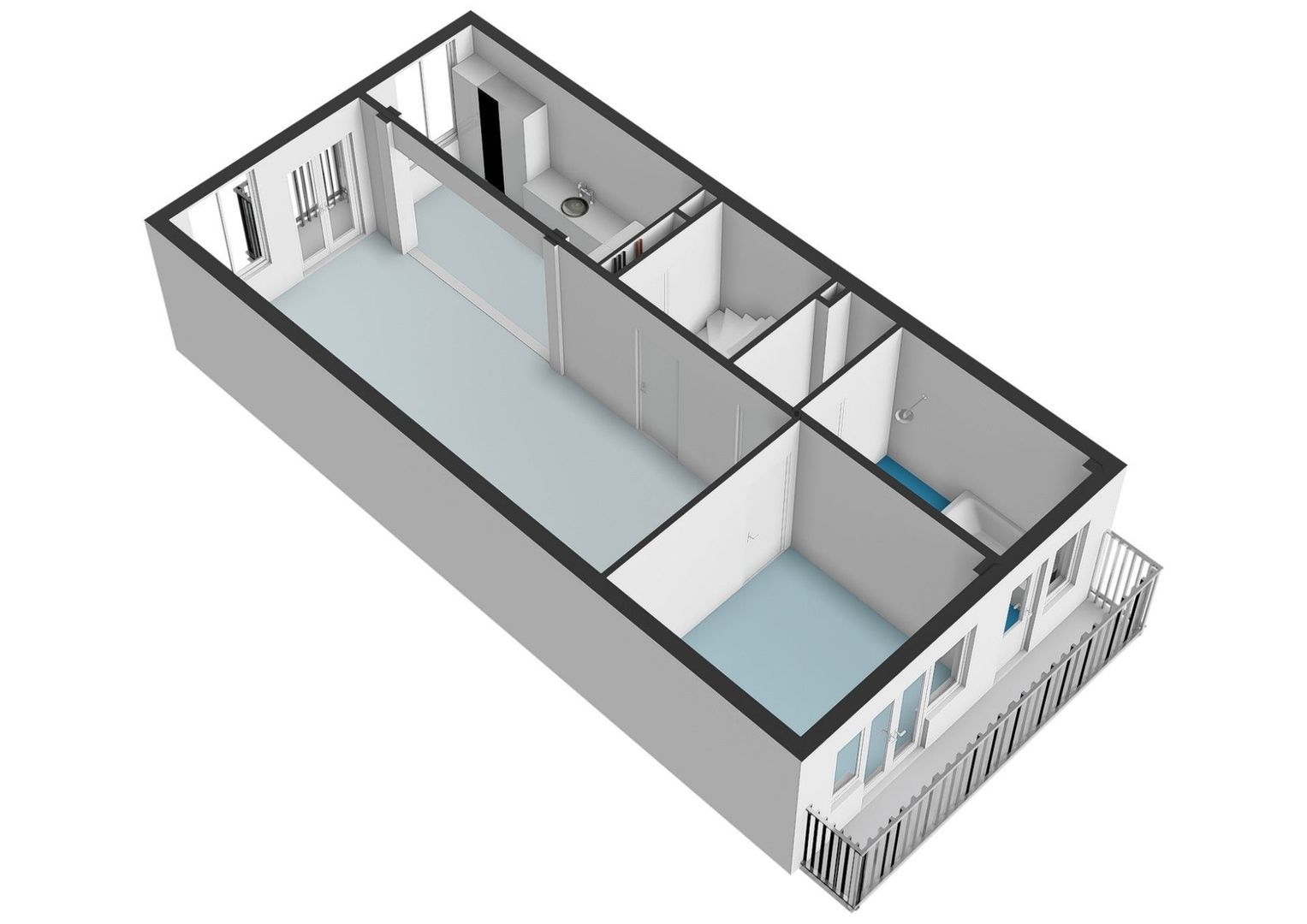 Derde Helmersstraat 50 2, Amsterdam plattegrond-2