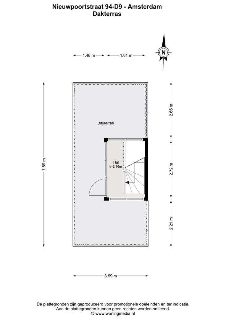 Nieuwpoortstraat 94 D 9, Amsterdam plattegrond-6