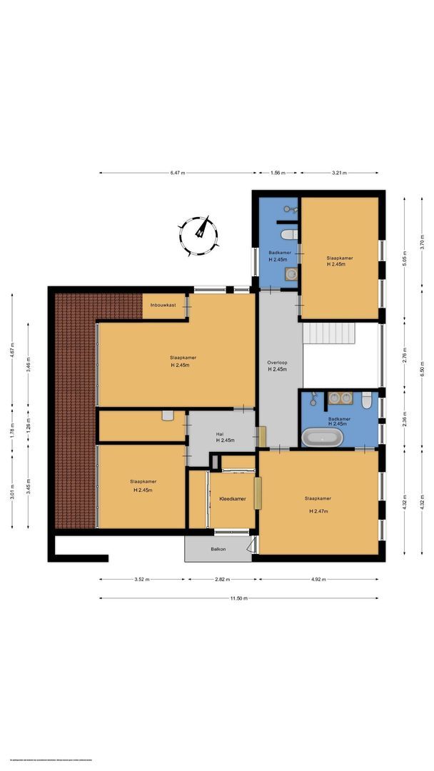 Koekoekslaan 8, Wassenaar plattegrond-1