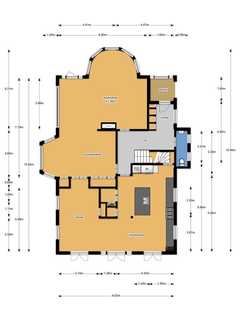 Koninginneweg 4, Wassenaar plattegrond-0