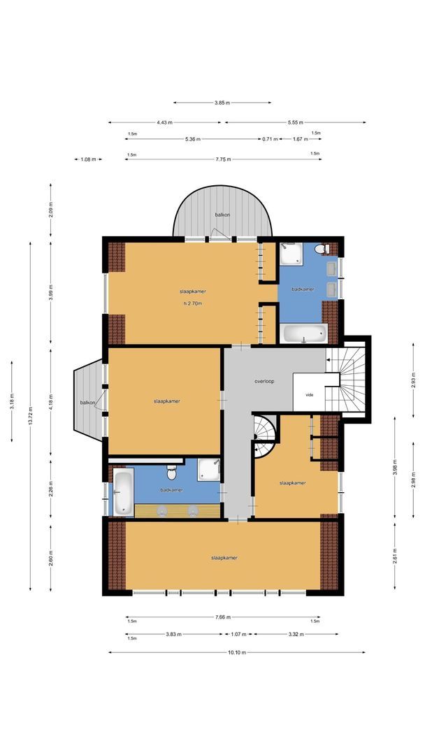Koninginneweg 4, Wassenaar plattegrond-1