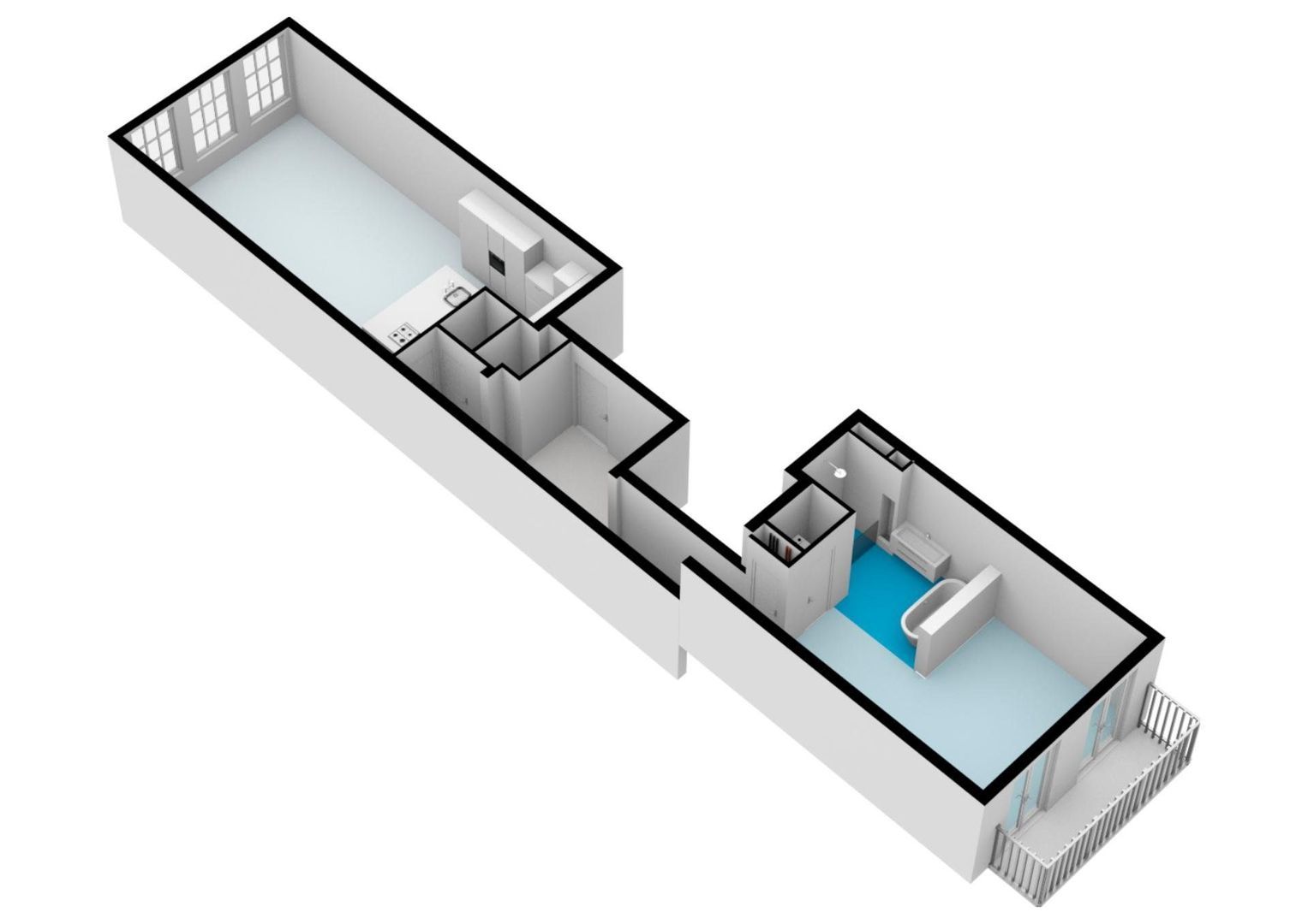 Prinsengracht 487 C, Amsterdam plattegrond-2