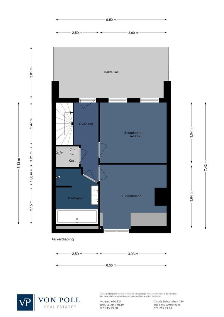 Valeriusstraat 278 3, Amsterdam plattegrond-1