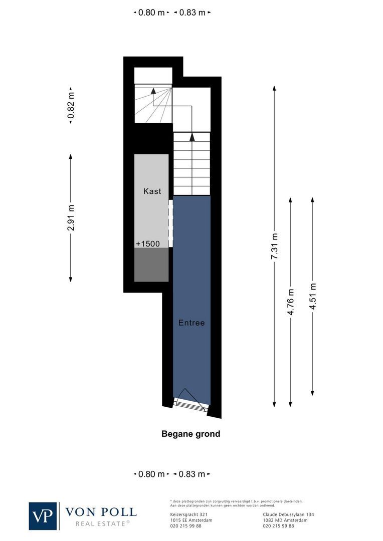 Spuistraat 268 1, Amsterdam plattegrond-1