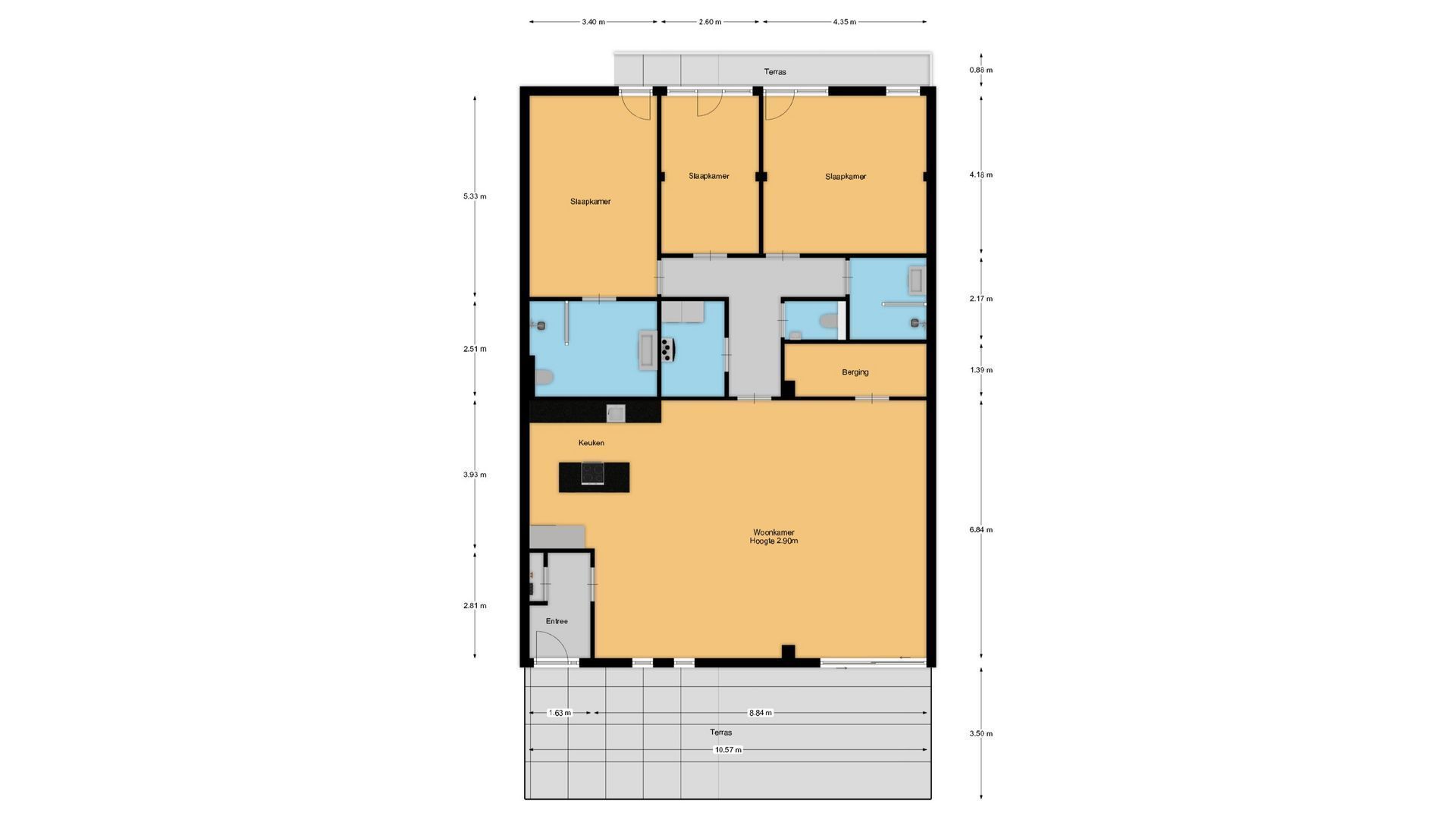 Burgemeester Rijnderslaan 204, Amstelveen plattegrond-0