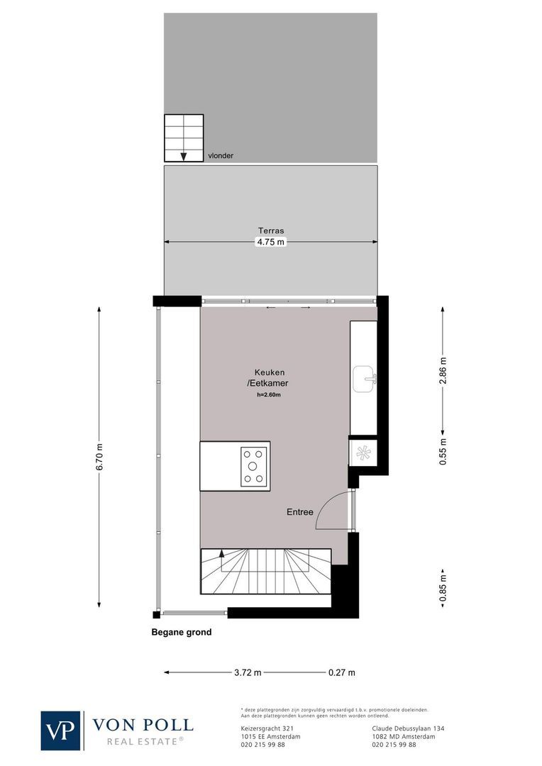 Johan van Hasseltkade 227 B, Amsterdam plattegrond-1
