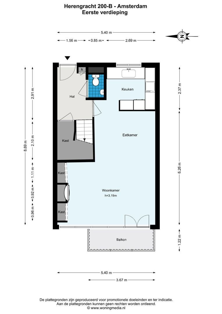 Herengracht 200 B, Amsterdam plattegrond-0