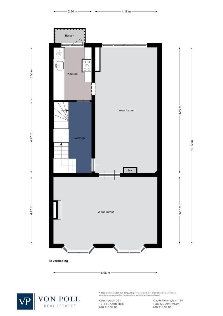 Pieter de Hoochstraat 3 2, Amsterdam plattegrond-1