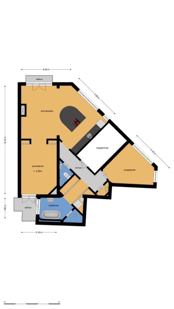 Van Speijkstraat 179 2, Amsterdam plattegrond-0