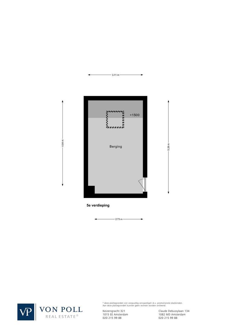Jozef Israëlskade 52 3, Amsterdam plattegrond-1