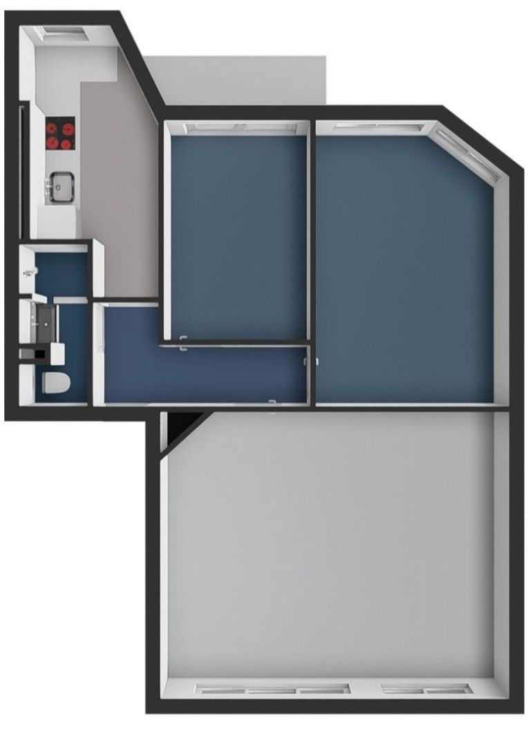 Jozef Israëlskade 52 3, Amsterdam plattegrond-2