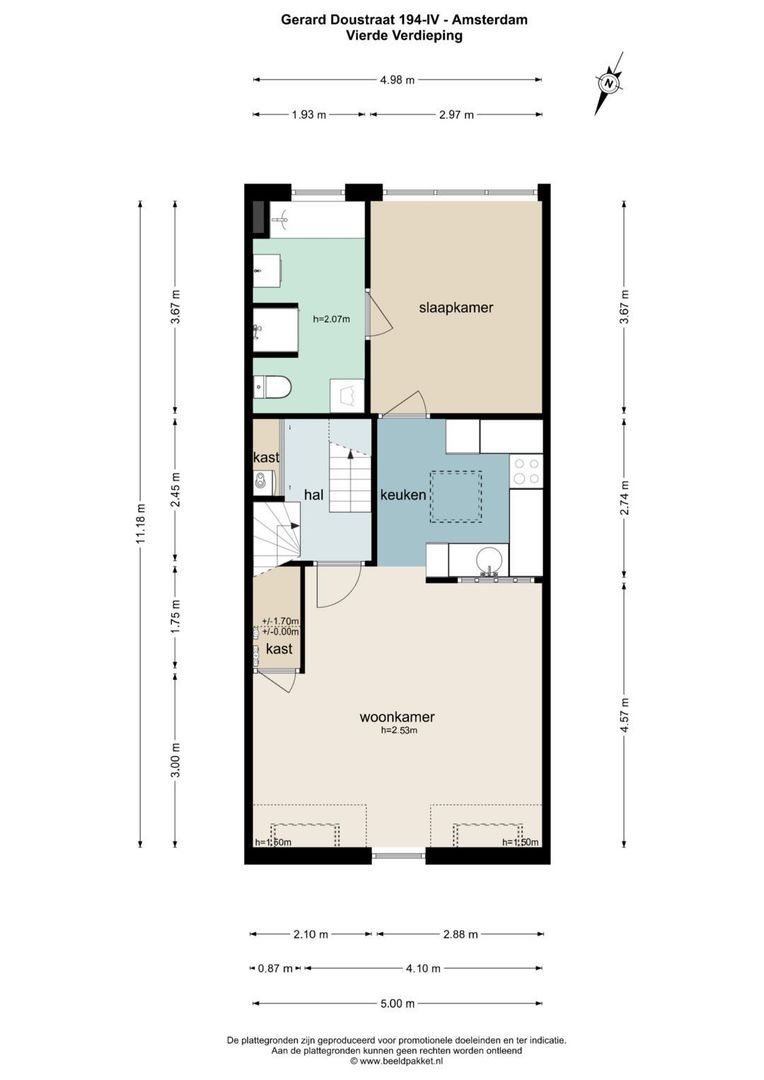 Gerard Doustraat 194 4, Amsterdam plattegrond-1