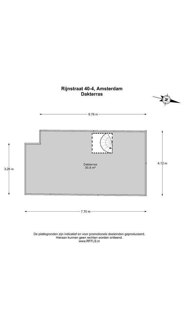 Rijnstraat 40 4, Amsterdam plattegrond-1