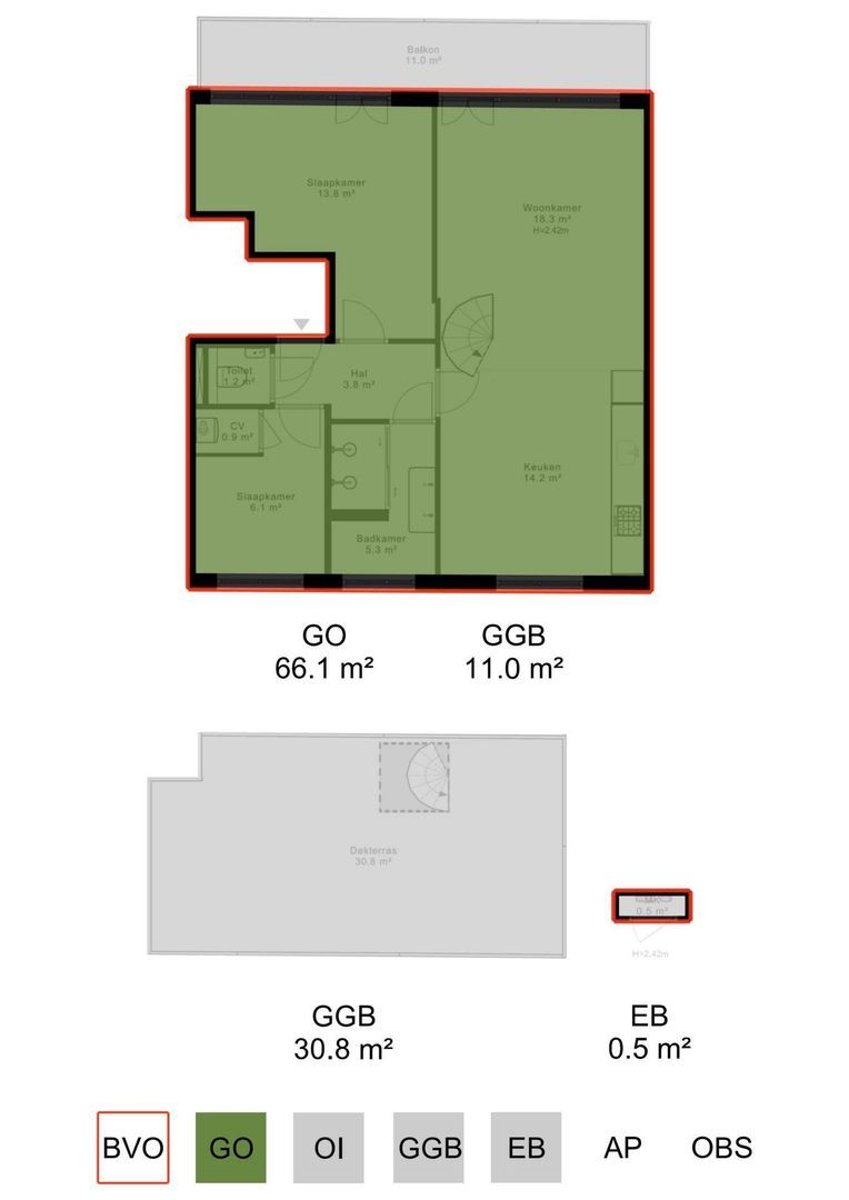 Rijnstraat 40 4, Amsterdam plattegrond-6