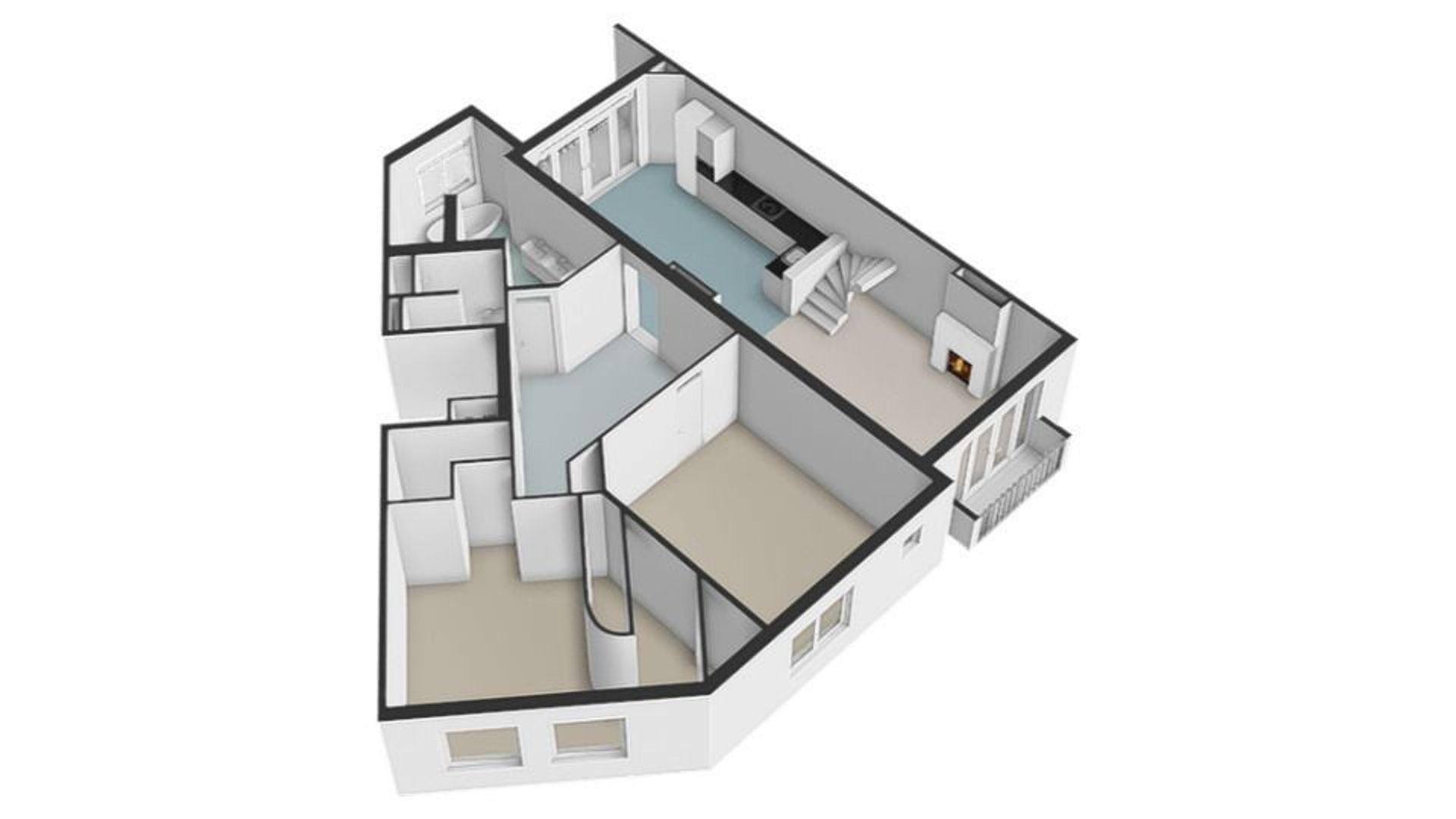 Banstraat 54 3, Amsterdam plattegrond-1