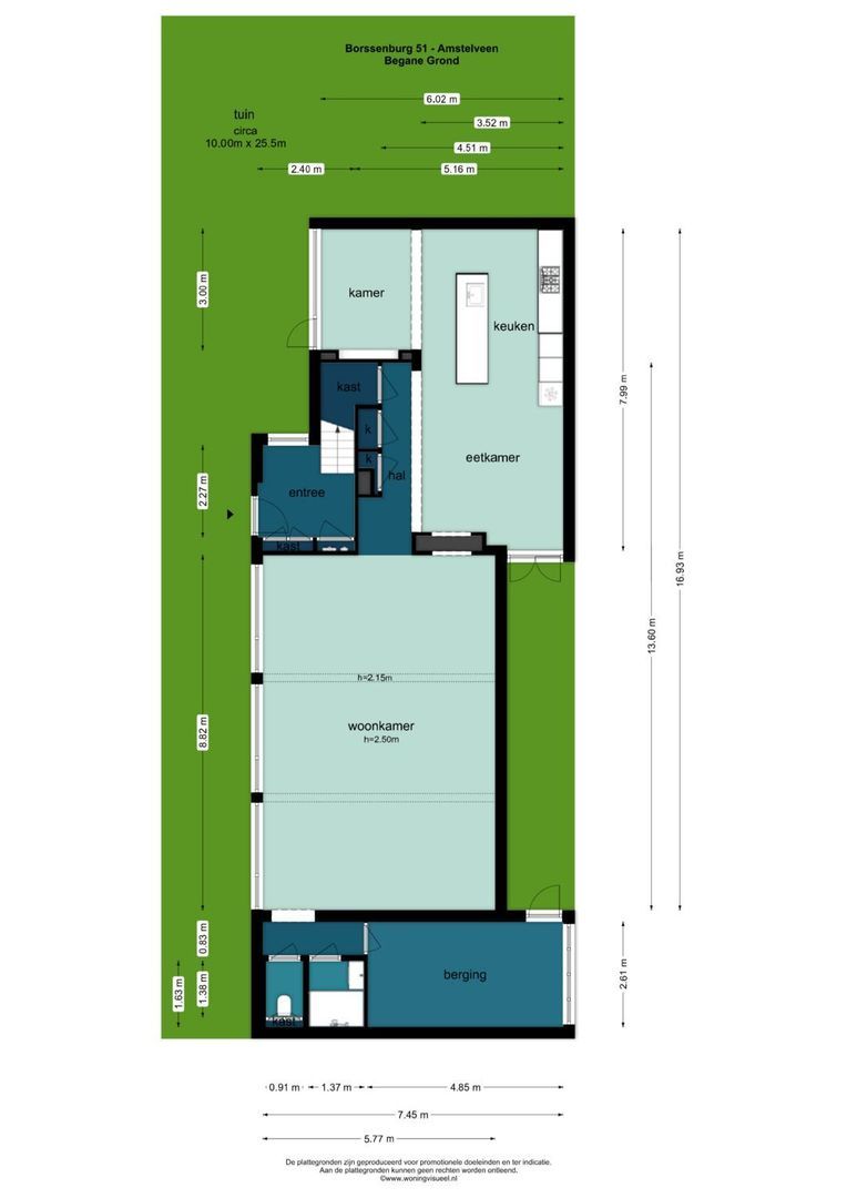 Borssenburg 51, Amstelveen plattegrond-1
