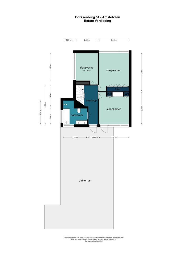 Borssenburg 51, Amstelveen plattegrond-2