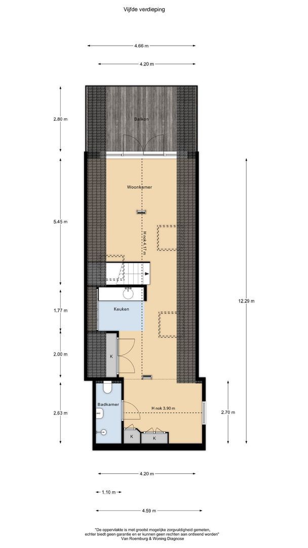 Keizersgracht 736 B, Amsterdam plattegrond-2