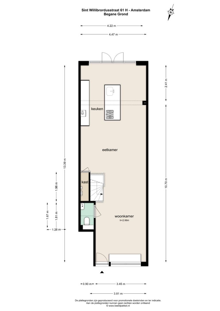 Sint Willibrordusstraat 61 H, Amsterdam plattegrond-0