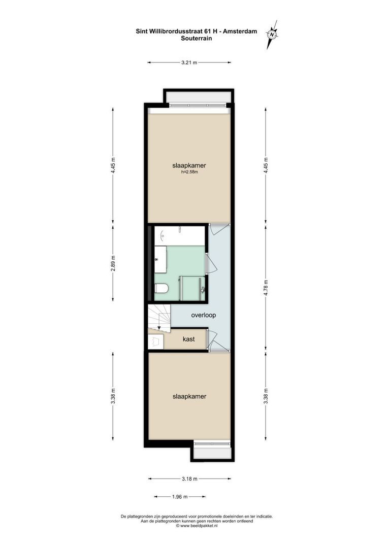Sint Willibrordusstraat 61 H, Amsterdam plattegrond-6
