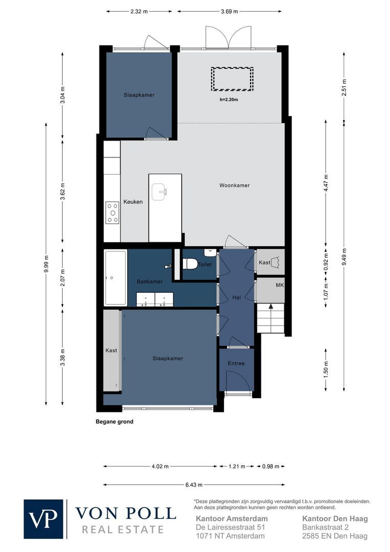 Hectorstraat 28 H, Amsterdam plattegrond-0
