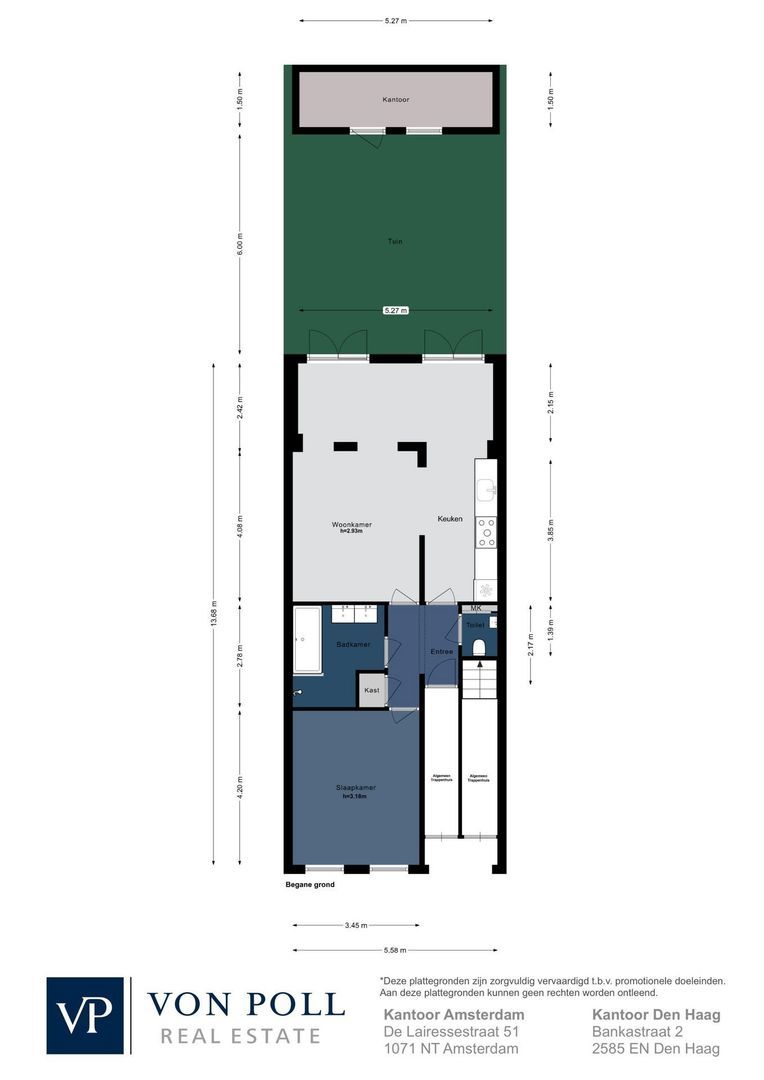 Derde Helmersstraat 38 H, Amsterdam plattegrond-0