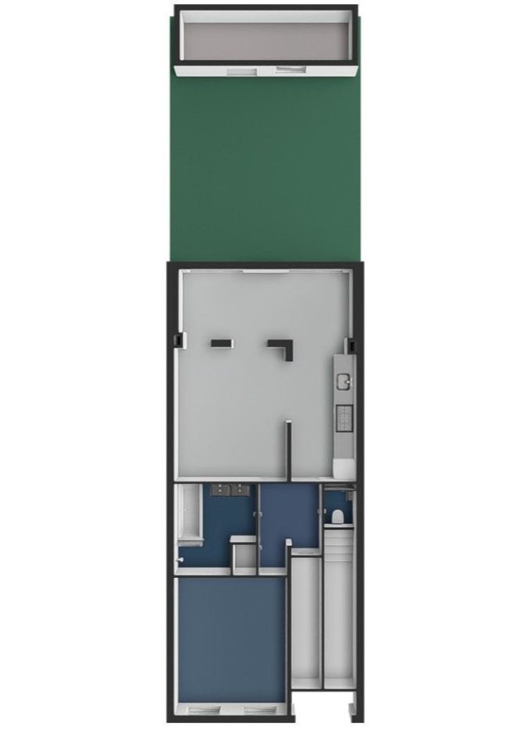 Derde Helmersstraat 38 H, Amsterdam plattegrond-1