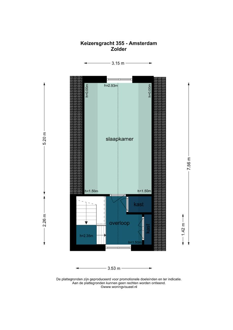 Keizersgracht 355, Amsterdam plattegrond-6