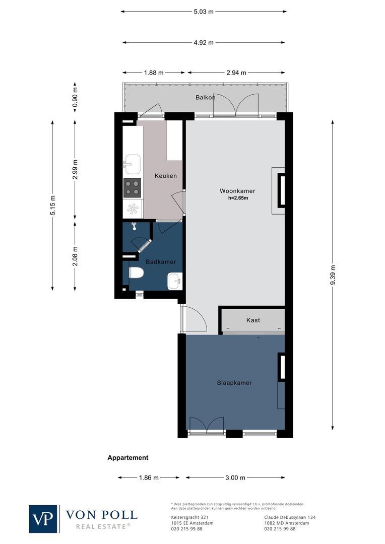 Lootsstraat 26 2, Amsterdam plattegrond-0