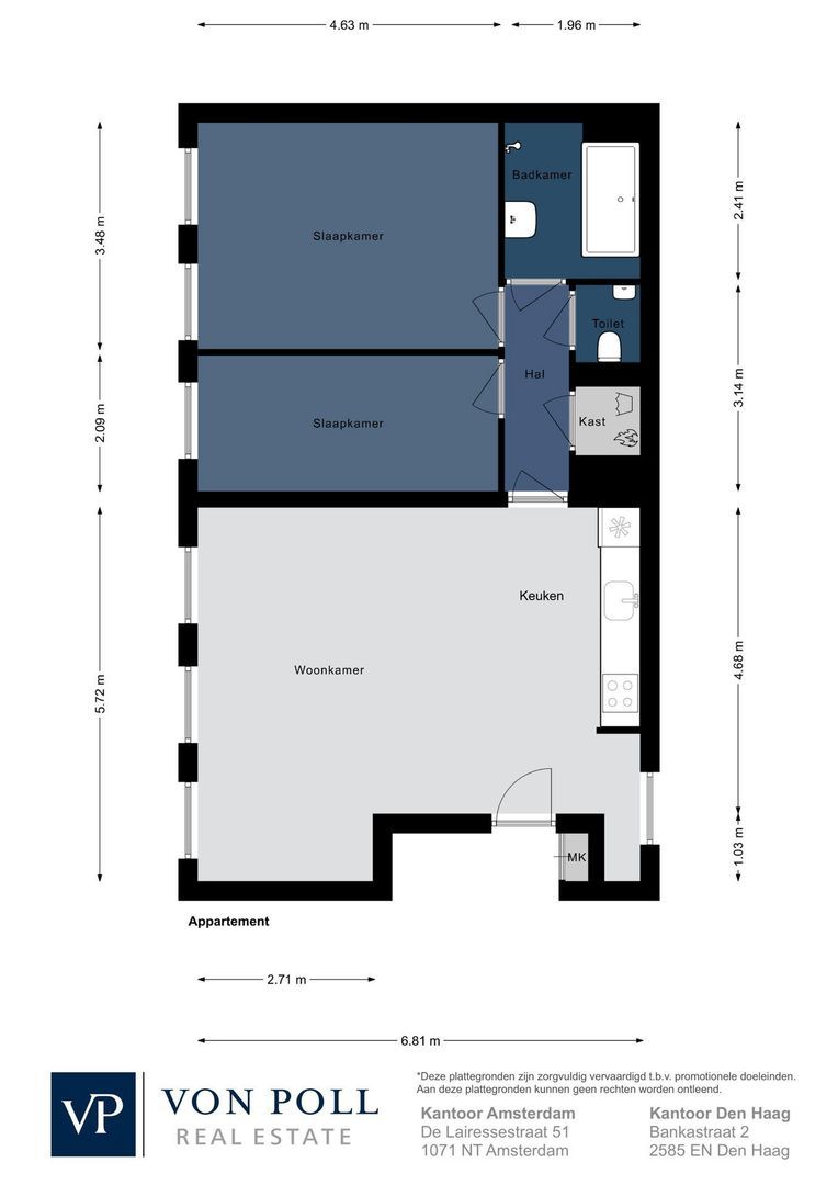 Pieter Vlamingstraat 7 C, Amsterdam plattegrond-0