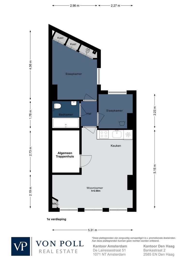 Roetersstraat 14 1, Amsterdam plattegrond-0
