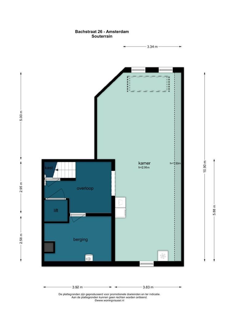 Bachstraat 26, Amsterdam plattegrond-0