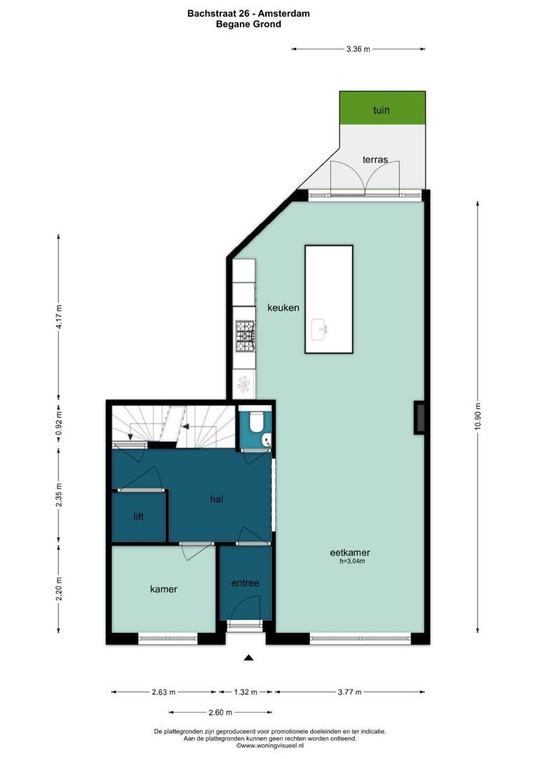 Bachstraat 26, Amsterdam plattegrond-1