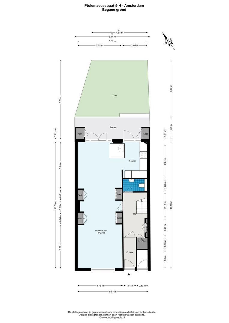 Ptolemaeusstraat 5 H, Amsterdam plattegrond-5