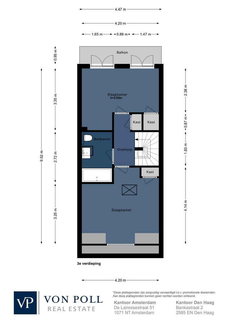 Volkerakstraat 4 2R, Amsterdam plattegrond-1