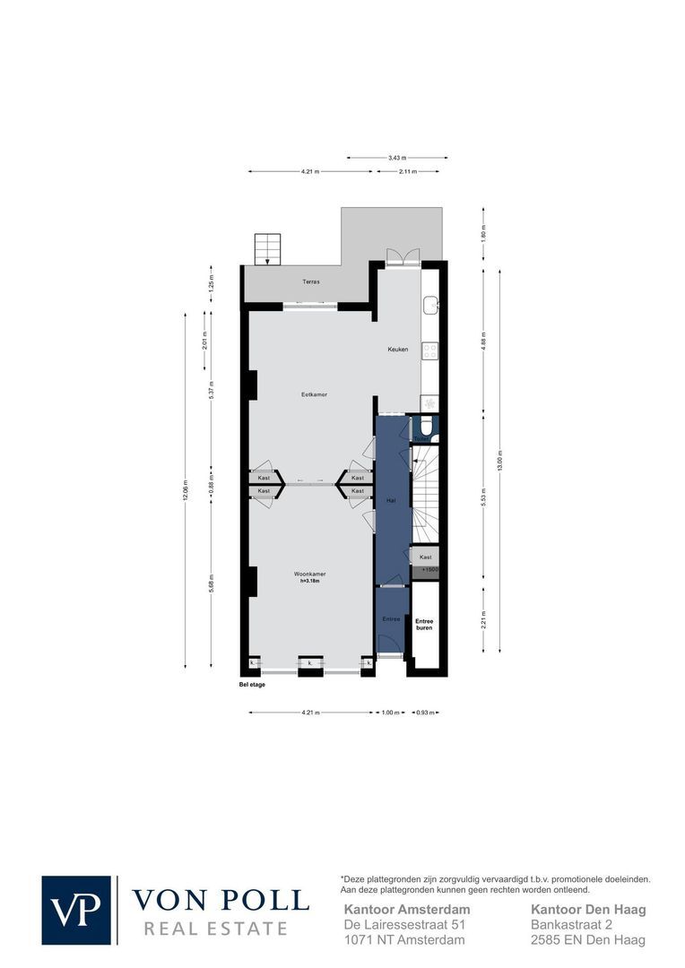 Willemsparkweg 88 H, Amsterdam plattegrond-1