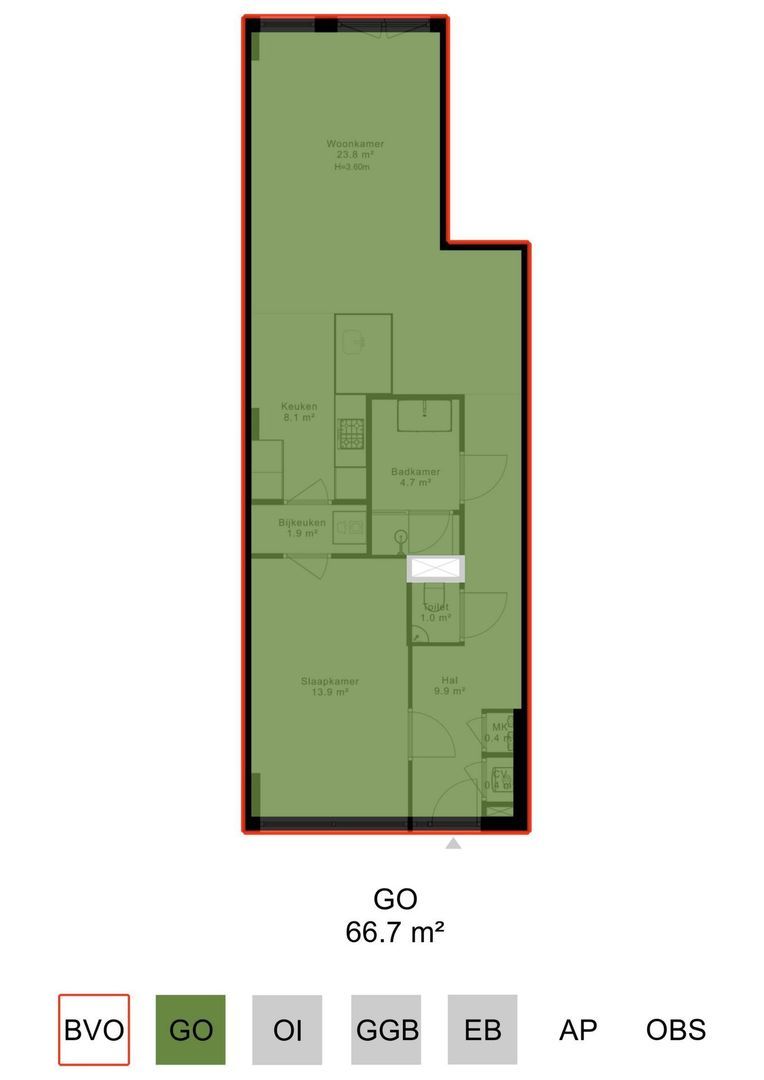 Van Oldenbarneveldtstraat 54 V, Amsterdam plattegrond-4