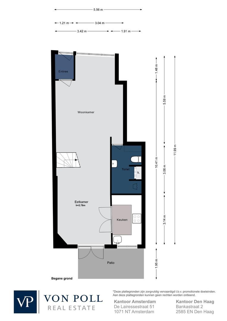 Rozenstraat 176 H, Amsterdam plattegrond-1