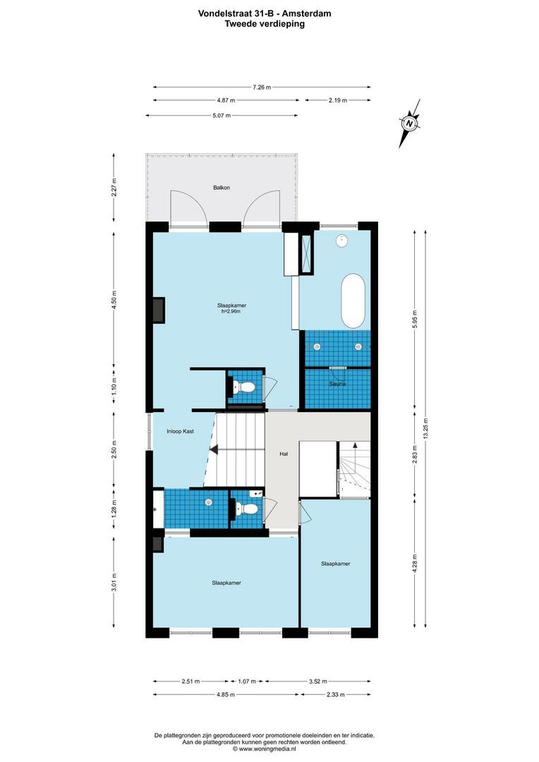Vondelstraat 31 B, Amsterdam plattegrond-3