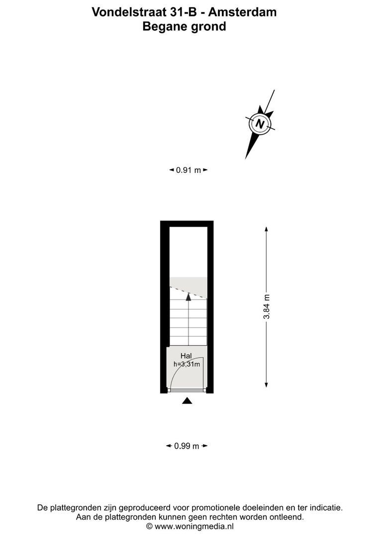 Vondelstraat 31 B, Amsterdam plattegrond-9