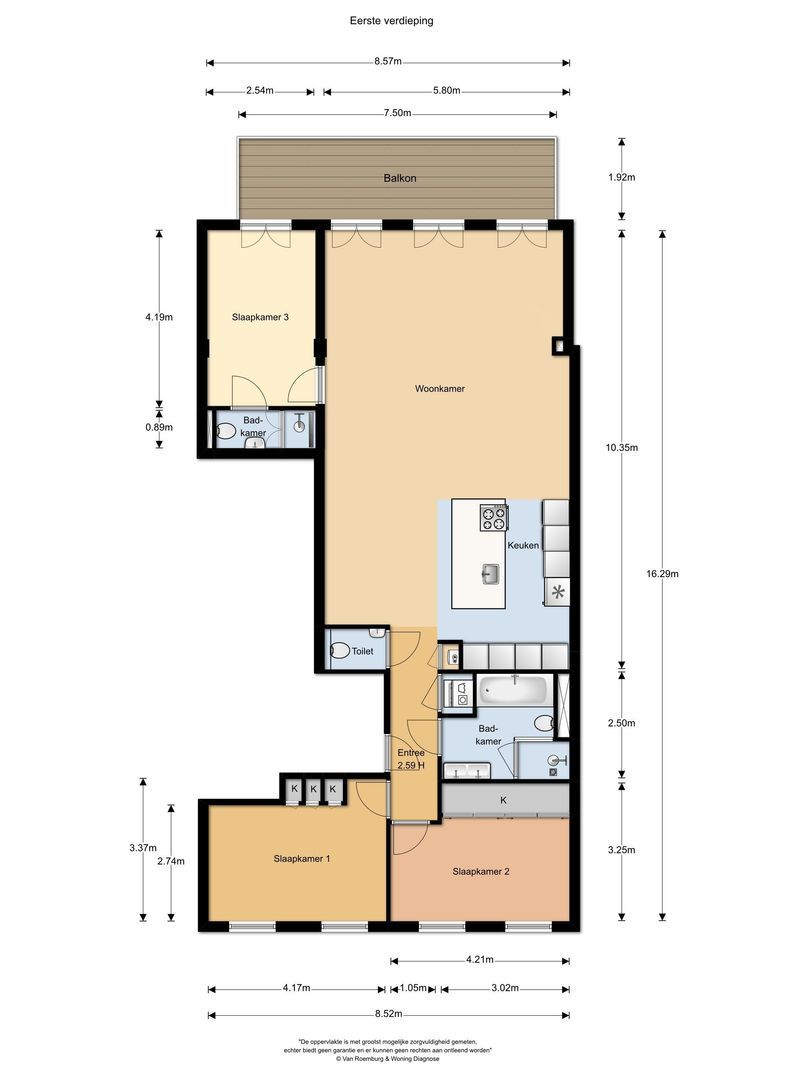 Swammerdamstraat 38 D, Amsterdam plattegrond-0