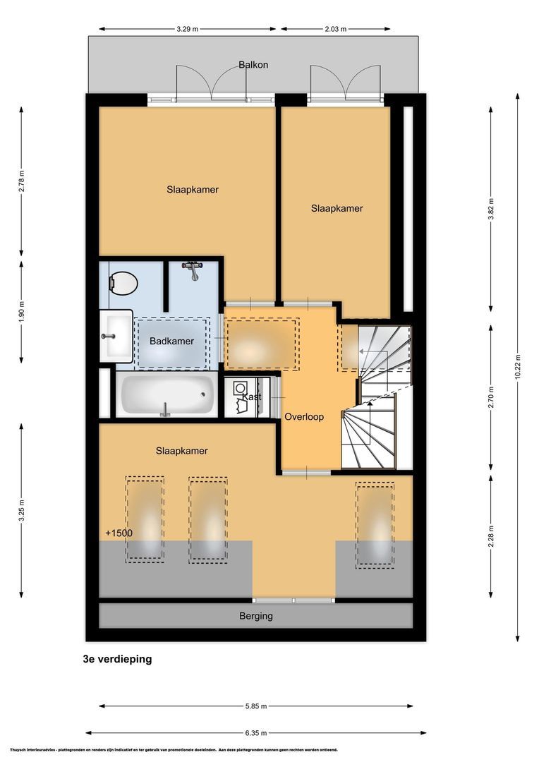 Piet Gijzenbrugstraat 18 2, Amsterdam plattegrond-1