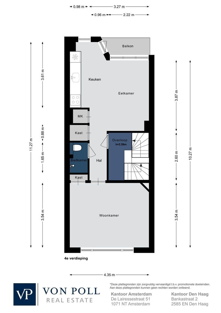 Westerstraat 260 3, Amsterdam plattegrond-0