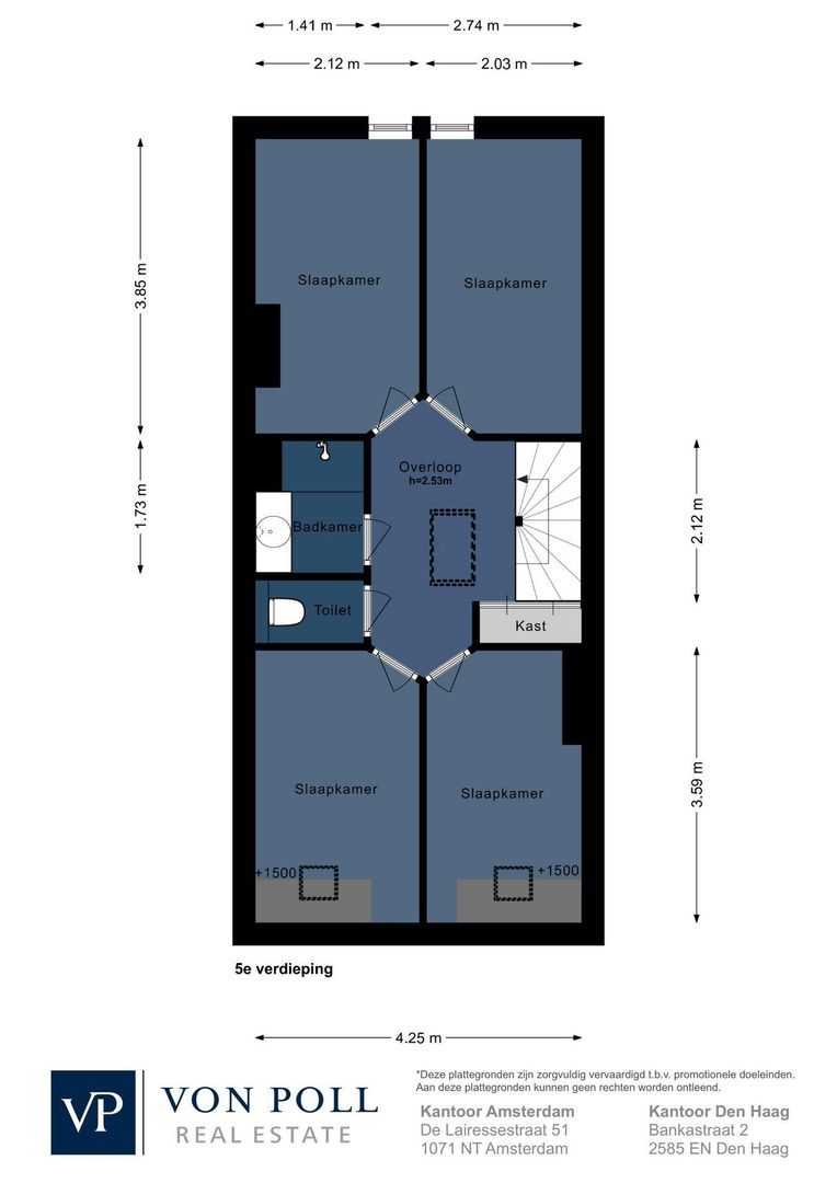 Westerstraat 260 3, Amsterdam plattegrond-1
