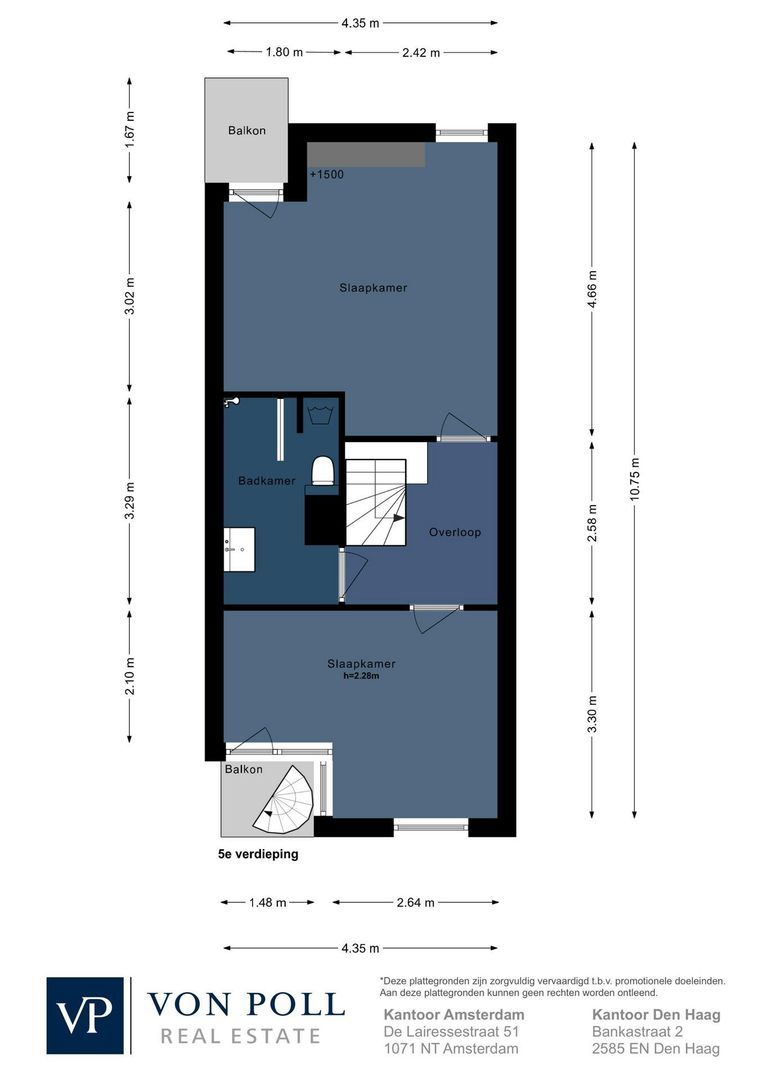 Nassaukade 340 P, Amsterdam plattegrond-1