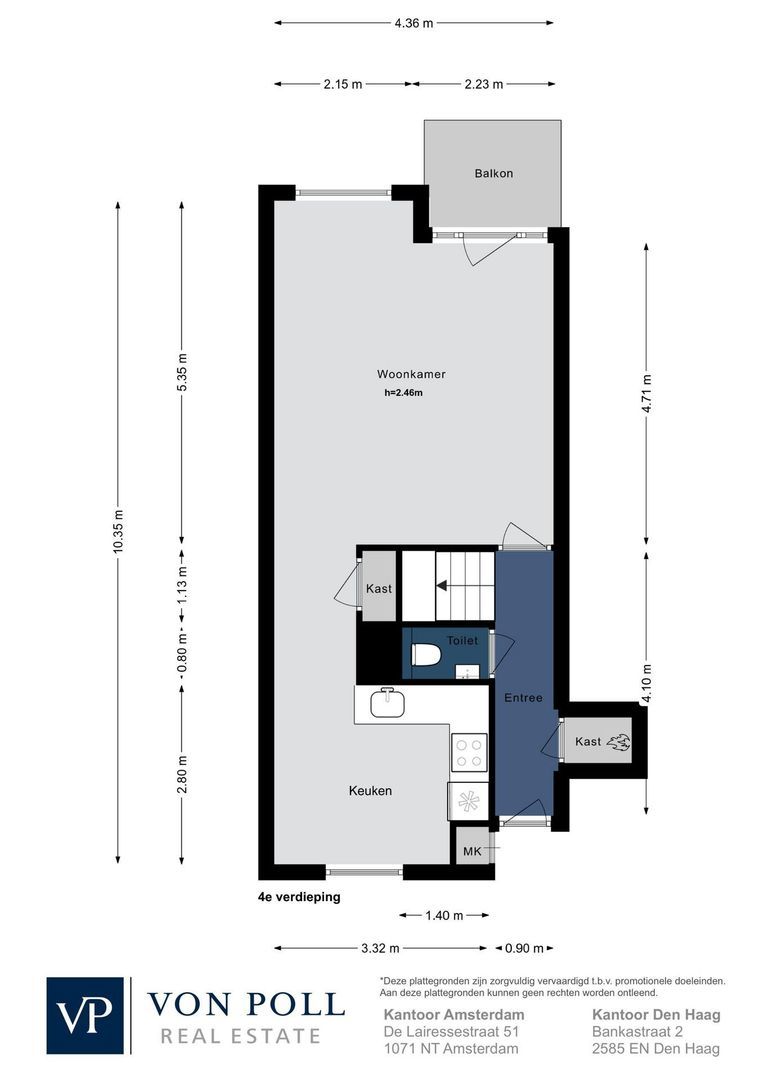 Nassaukade 340 P, Amsterdam plattegrond-0