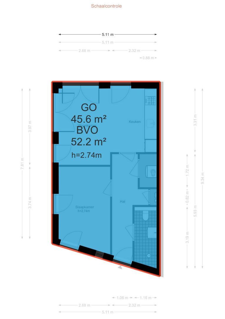 Lutonhof 465, Amsterdam plattegrond-3