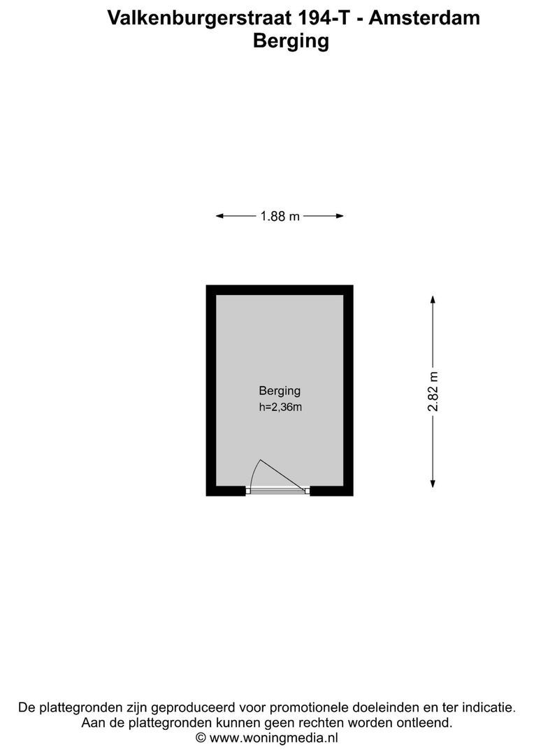 Valkenburgerstraat 194 T, Amsterdam plattegrond-4