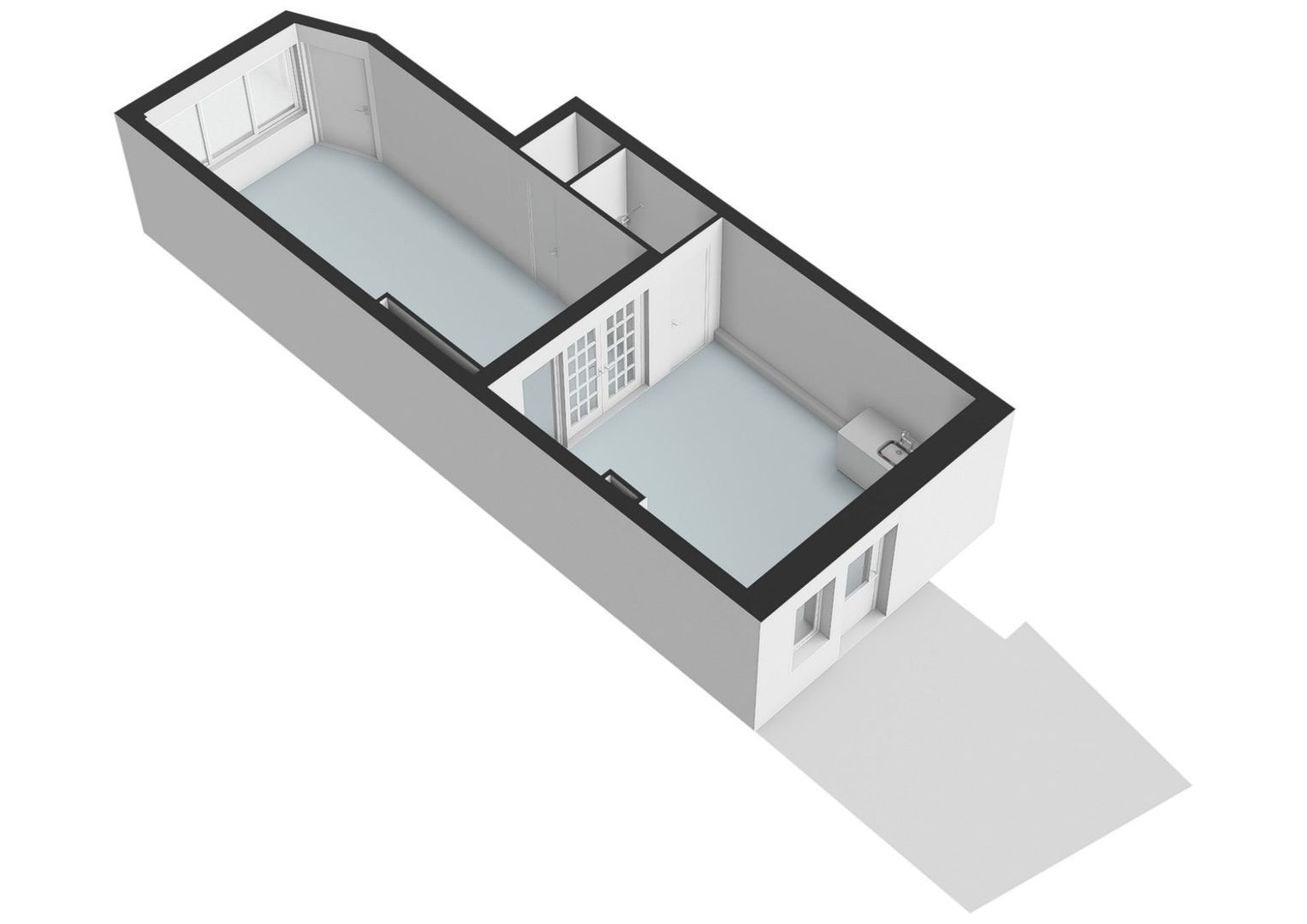 Paardenstraat 7 H, Amsterdam plattegrond-2