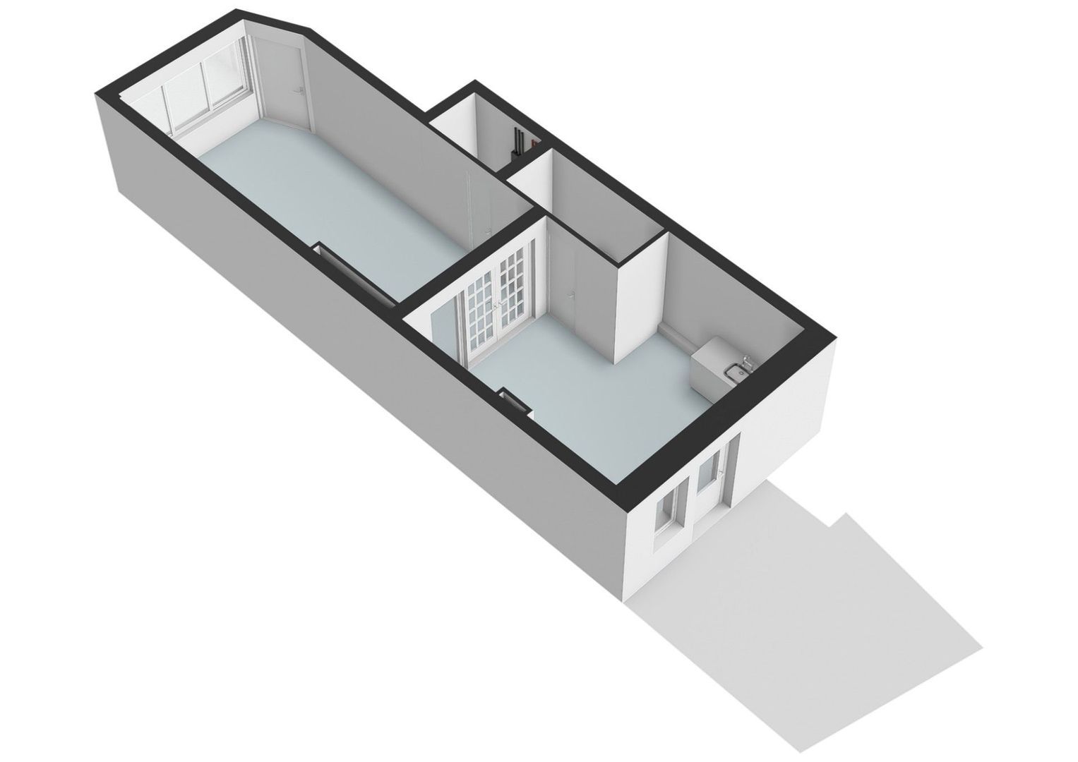 Paardenstraat 7 H, Amsterdam plattegrond-0